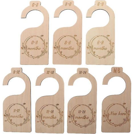 Nouvel organisateur de placard pour bébé en 7 pièces avec cintres (1/3)