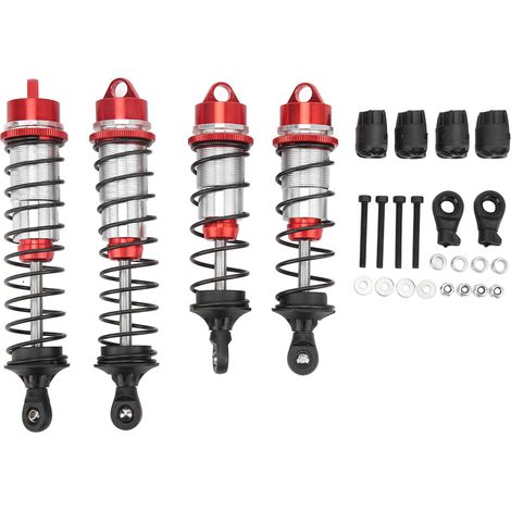 Amortisseur avant arrière RC en alliage d'aluminium pour voitures ARRMA 1/7 1/8, ressort amortisseur rouge. (1/5)