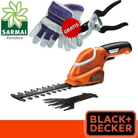 Black and Decker Akku-Heckenschere-Set Gartenhandschuhe und Schere (1/5)