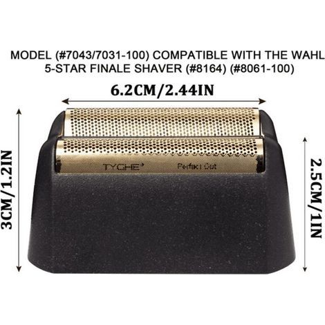 Ersatzscherköpfe für besonders gründliche Rasuren, geeignet für professionelle Barbiere und Stylisten, kompatibel mit dem Wahl 5-Star Series 7043 Modell (1/3)