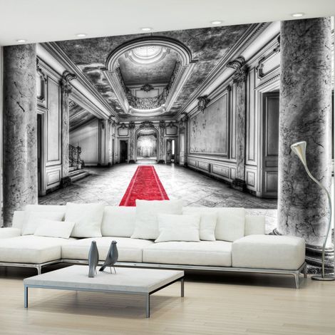 Papier Peint "Mystery Marble Black & White" 210 x 300 cm (1/2)