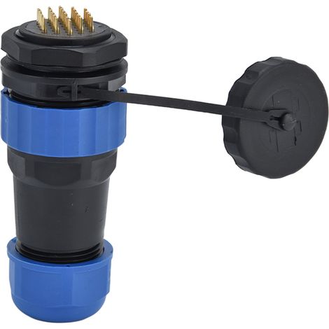 Écrou arrière de connecteur étanche IP68 prise aviation 250V 5A pour câble fil SP2824 broche (1/5)