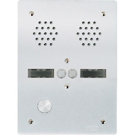 Plaque alu 6mm 2r 2bp URMET 7772/2