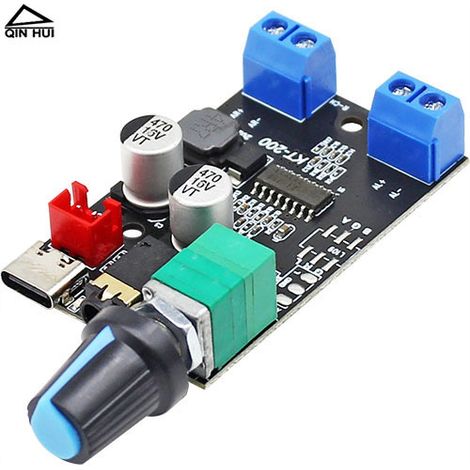 Amélioration DIY d'un caisson de haut-parleur haute fidélité avec module de carte amplificateur à batterie lithium monocellulaire rechargeable 220W 3,75V (1/4)