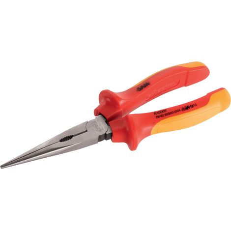 PINCE BEC DEMI ROND DROIT ISOLEE 200 MM SAM OUTILLAGE - 23720TI (1/2)