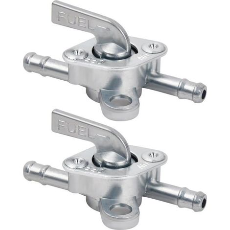2 pièces Carburant Robinet Interrupteur, Robinets de Carburant Universels 6 mm, Commutateur d'Essence Moto (1/4)