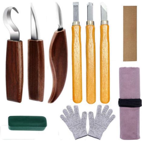 Outils Sculpture Sur Bois, Ciseaux Bois Outils De Sculpture, Amélioré Ciseaux Bois Pour La Sculpture Sur Bois (1/5)