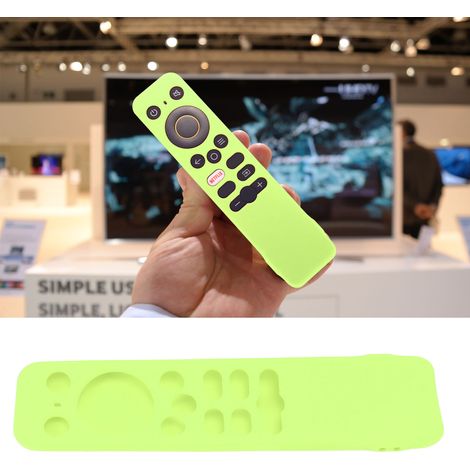 Weiche Silikon-Schutzhülle für die Realme TV Stick Fernbedienung, stoßfest und leuchtend grün (1/5)