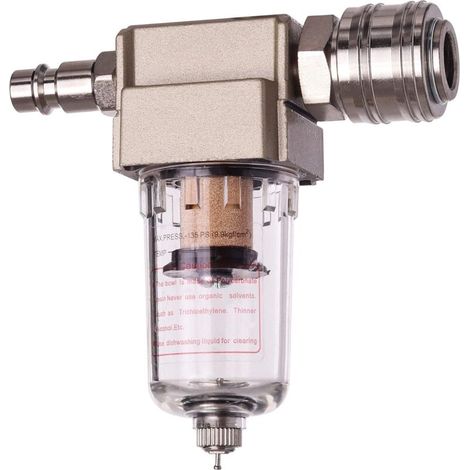 Technic Druckluftfilter Kombi – Wasser- & Ölabscheider Mit 40um Feinheit – Druckluftwartungsgerät YQF5000-10-40
