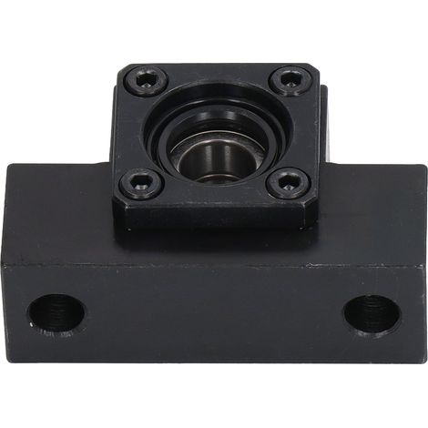 Support de bout de vis à billes en acier carbone ID12mm, bloc palier résistant à la corrosion pour SFU1605, étrier de fixation durable, alésage 12mm, pièce CNC haute précision (1/5)