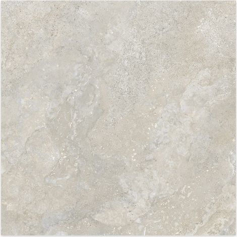 Carrelage effet Travertin Gris Beige 100x100x2 cm Castorel - Sol extérieur (vendu par carton de 1 m²) - RO'MA CARRELAGE