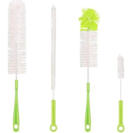 Qisan 4 Pcs Bottle Cleaning Brush Set Multifunctional Long Brushes Water Bottle Brush Bottle Cleaner (1/5)