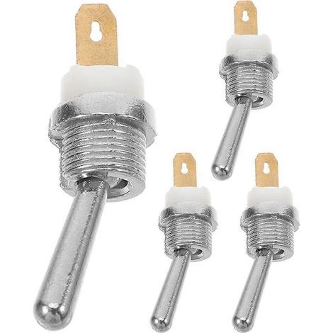 4 interrupteurs d'arrêt d'urgence universels pour tronçonneuses à essence et scies forestières, interrupteurs à bascule métalliques pour arrêt d'urgence, petits interrupteurs à bascule bipolaires (1/4)