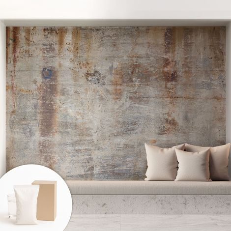 Papier peint intissé mural avec imprimé motifs uniques apparence moderne - Colle incluse gratuite Surface brute 208x146 cm (1/5)