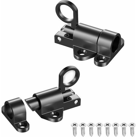 2 Pieces Bounce Door Lock, Automatic Spring Door Latch, Door Latch Spring Bolts for Cabinet Doors, Garden Gates, Animal Cages (1/5)