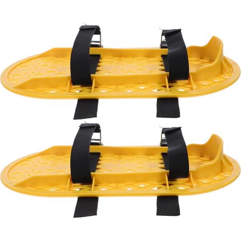 Pieces Yellow Concrete Smoothing Shoes with Buckle (1/5)