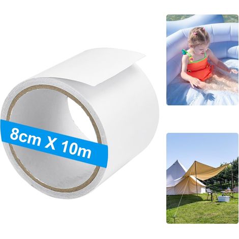 Ruban de Réparation de Tente 8cm10m Ruban Adhésif Waterproof Transparent Ruban Adhésif de Réparation Ruban de Réparation Etanche Ruban Adhésif de Réparation d'auvent pour Parasols Bâches (1/5)