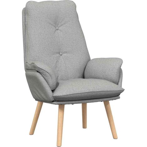 Fauteuil de Salon,Chaise,Fauteuil relaxant Gris nuage 69 x 74 x 93 cm tissu CFW438070 (1/5)