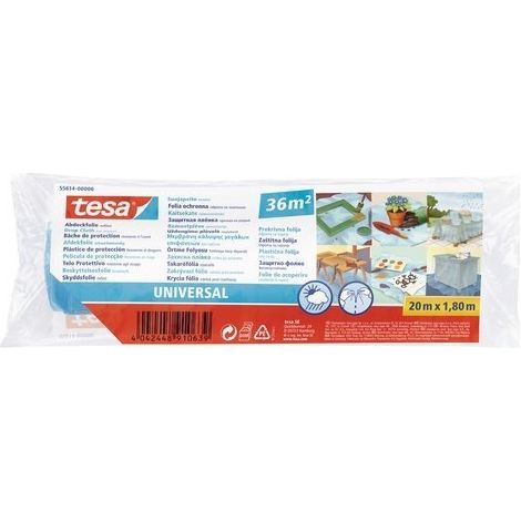 TESA BÂCHE DE PROTECTION UNIVERSELLE - 36M² - 20M X 1800MM 5,561400006E+011