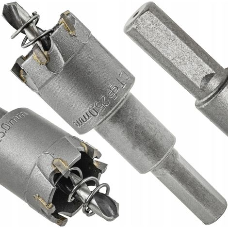 Broca de corona de widia para metal y madera 25 mm (1/5)
