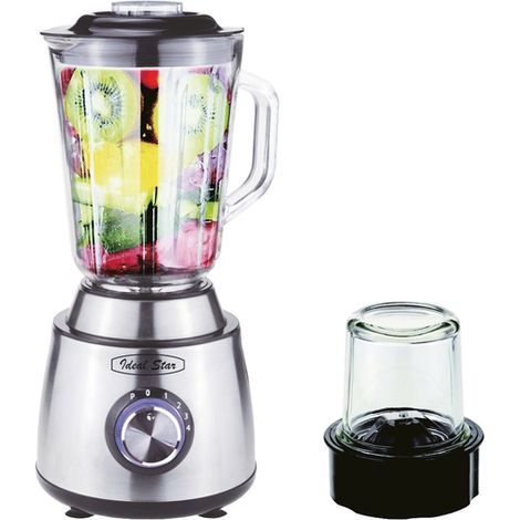 FRULLATORE E TRITATUTTO CON BOCCALE IN VETRO IDEAL STAR 280 Watt - IDEAL STAR