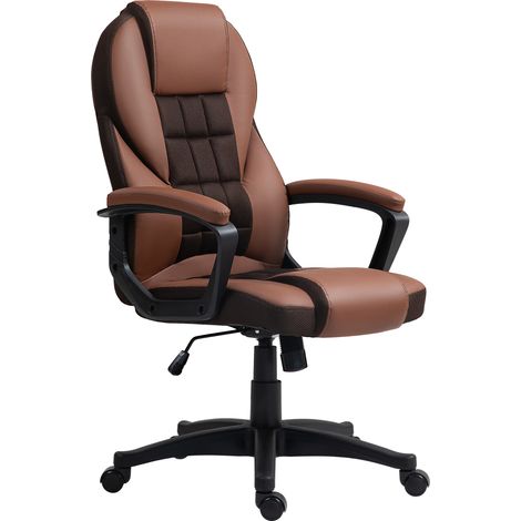 Faux Lear Office Chair - Brown (1/5)