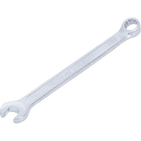 1 - Clé Mixte - Outil De Serrage - Embout Carré 1/4 Pouces - Acier Chrome Vanadium - Têtes Polies - Pour Mécanique Générale - Argenté - 1/4&34 (1/5)