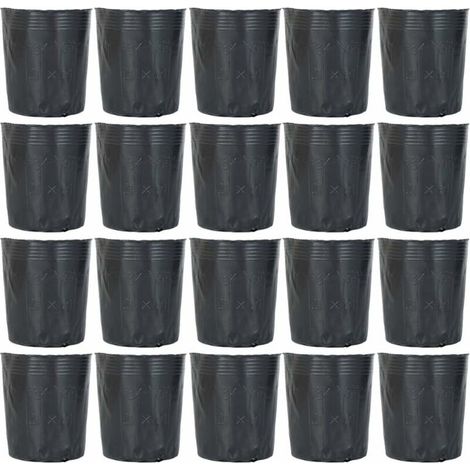 300pcs pot de pépinière en plastique contenant de propagation de plantes 12cmx12cm (1/5)