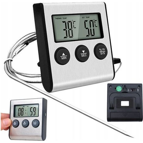Termometro da cucina digitale di carne, barbecue grill e la frittura con schermo LCD (1/5)