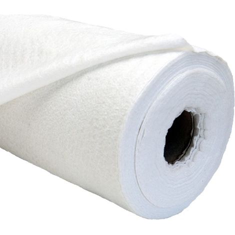 GEOTEXTIL POLIPROPILENO - 100gr/m2 Muy resistente Blanco Seleccione Medida 1'2m (Ancho) x 10m (Largo) - (1/2)
