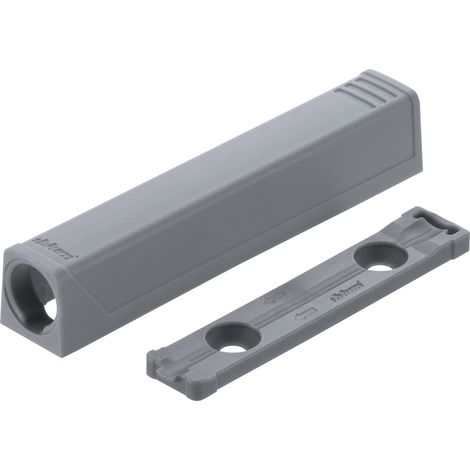 BLUM TIP-ON gerade Adapterplatte 956A1201, Langversion, seidenweiß (1/5)