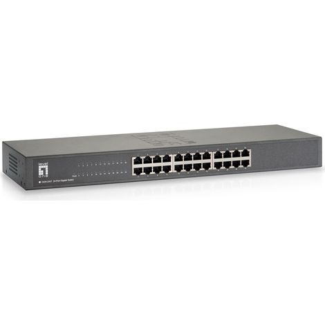 LevelOne GSW-2457 Switch di Rete Non Gestito 24 Porte Gigabit Ethernet Nero (1/3)