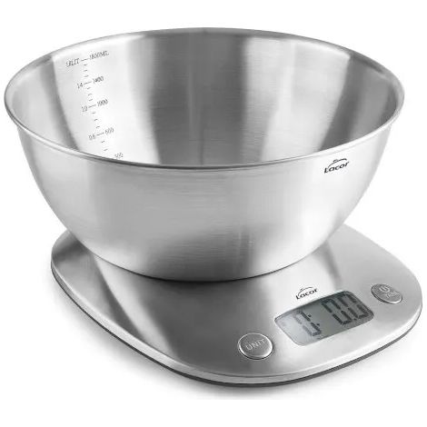 Bilancia da cucina Lacor just ciotola rimovibile resistente