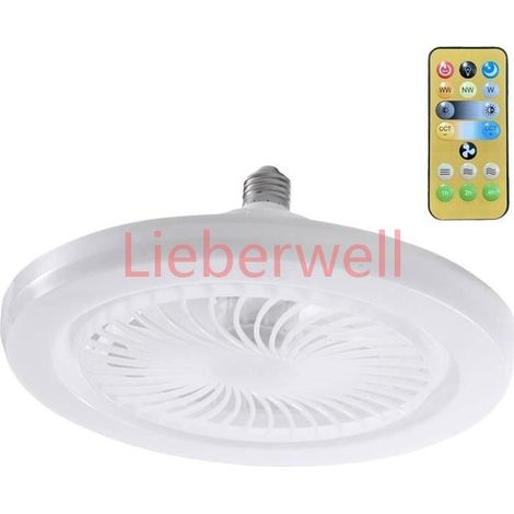Ventilateur de plafond, lampe de ventilateur, lumières LED, E27, moderne, lampes suspendues ventilateur de plafond, avec A162 (1/4)