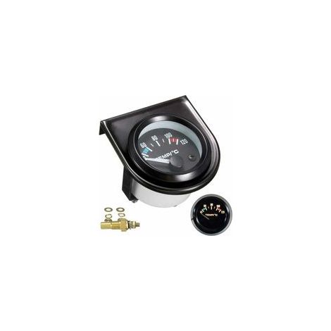 Kit de jauge de température de l'eau pour voiture Noir LED Universel Manomètre de température de l'eau de voiture Cadrans de 101,6 à 120°(Diamètre 52mm) (1/4)