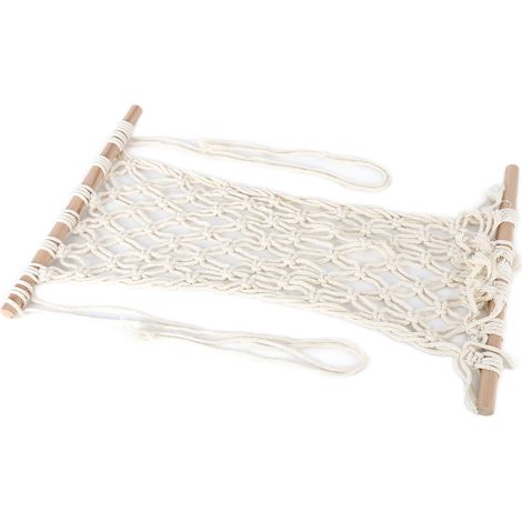 Panier à fruits suspendu simple, support en filet et corde en coton pour la décoration de la cuisine et de la maison (1/5)