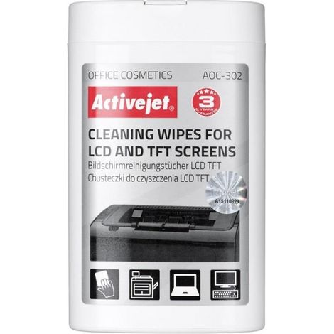 Activejet AOC-302 LCD matrix wipes 100 pcs.