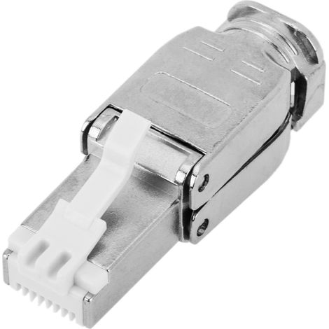 BeMatik - Connecteur FTP mâle Cat.6A RJ45 Sertissage sans outil (1/5)