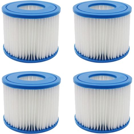 Trade-Shop Kartuschenfilter / Filterpatrone für viele Bestway Whirlpools wie Lay-Z-Spa Miami, Ersatz für Bestway Typ VI 58323 - 4 Stück (1/5)