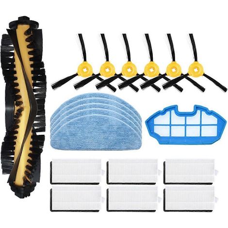 Pièces détachées et accessoires pour aspirateur robot N79, N79S et N79C : brosse principale, filtre HEPA, lingette de nettoyage. (1/5)