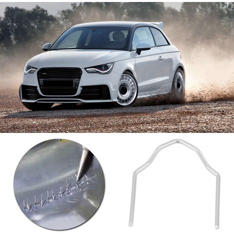 Lot de 100 agrafes de soudure pré-coupées 0,8mm en forme "V" pour réparation de pare-chocs auto (1/5)