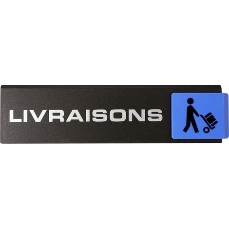 Plaque de porte Livraisons - Europe design 175x45mm - 4261126