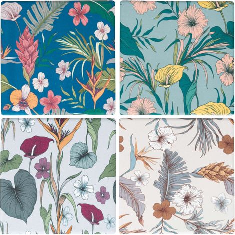 BOTANICO MATTONELLA DECORATIVA 11X11CM 4 COLORI ASSORTITI (1/5)