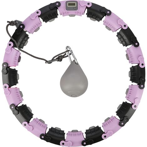 FH04 HULA HOP VIOLA/NERO CON PESO E CONTROBILANCIERE