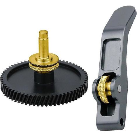 Ensemble d'engrenages d'extrudeuse en acier trempé pour imprimantes 3D Bambu Lab A1/A1 Mini, accessoires pour imprimantes 3D, noir et or (1/5)