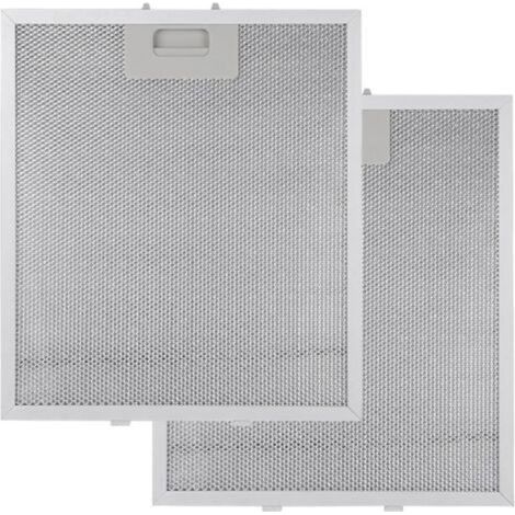 Lot de 2 filtres en métal pour hotte aspirante - 260 × 320 × 9 mm - Filtre à graisse métallique en aluminium avec 5 couches de filtres pour hotte aspirante (1/5)