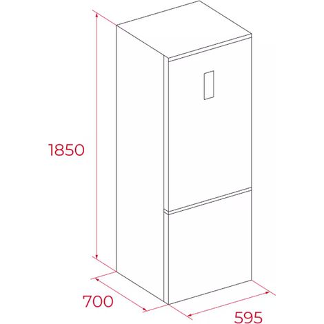 Teka RBF 64660 INOX - Frigorifico Combi Nofrost E Alto 185 Cm Ancho 595 Cm Inox (1/3)