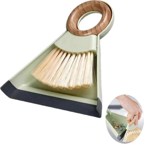 Petit ensemble pelle et balayette à main pour ordinateur de bureau, clavier, voiture, comptoir, table, cheveux (1/4)
