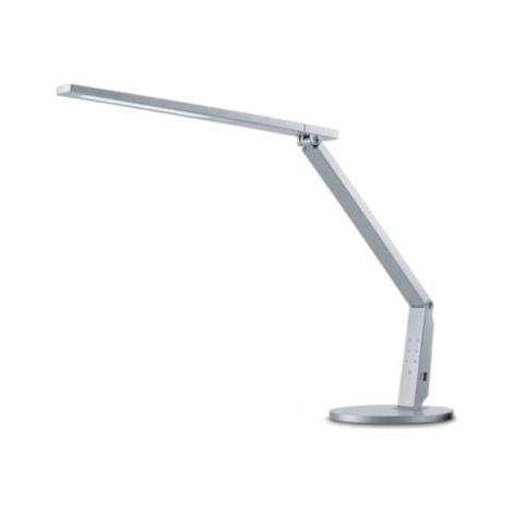 Hansa Vario Plus LED Schreibtischlampe modern Silber (1/5)