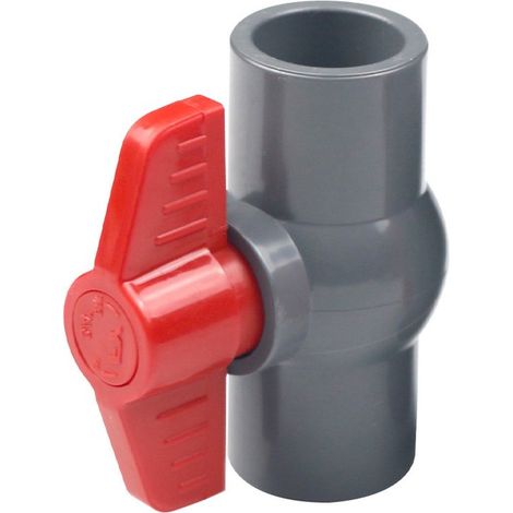 KZQ Industriekugelhahn PVC Kugelhahn Ø 40 mm Universeller Gartenhahn Außenhahnanschluss PVC Anschlussstück/Hahn 40 mm (1/5)